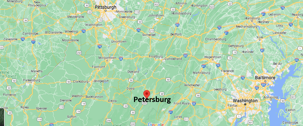 What county is Petersburg WEST VA in