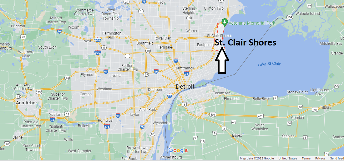 Where is St. Clair Shores Michigan