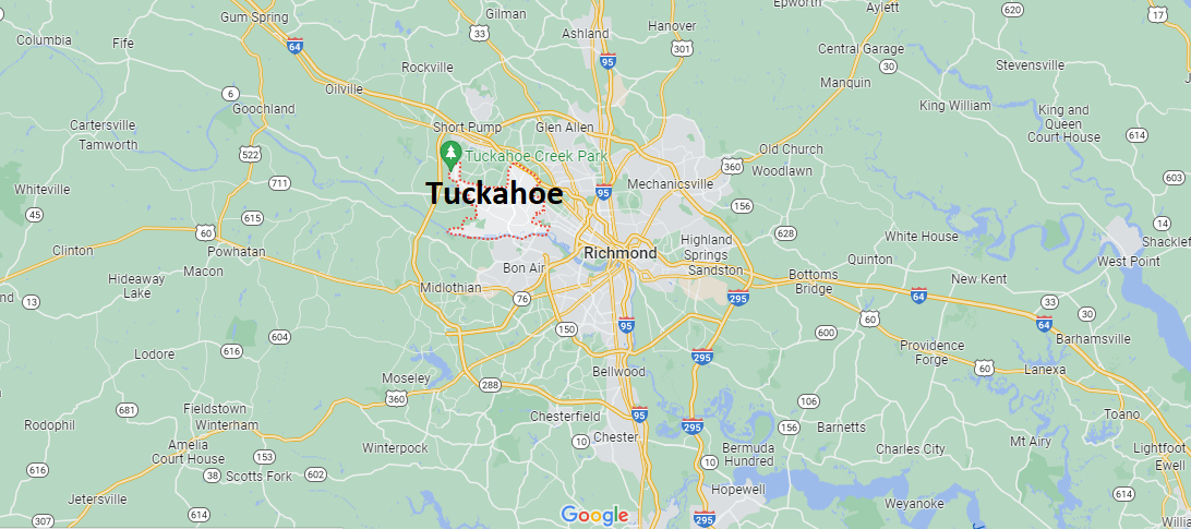 Where is Tuckahoe Virginia