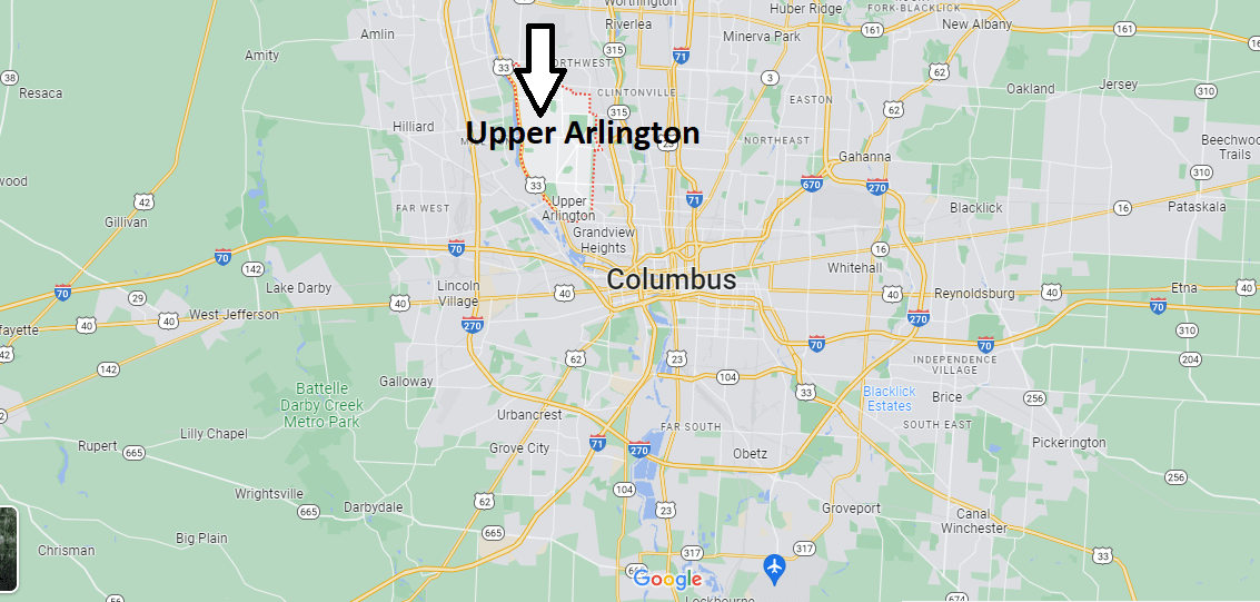 Where is Upper Arlington Ohio