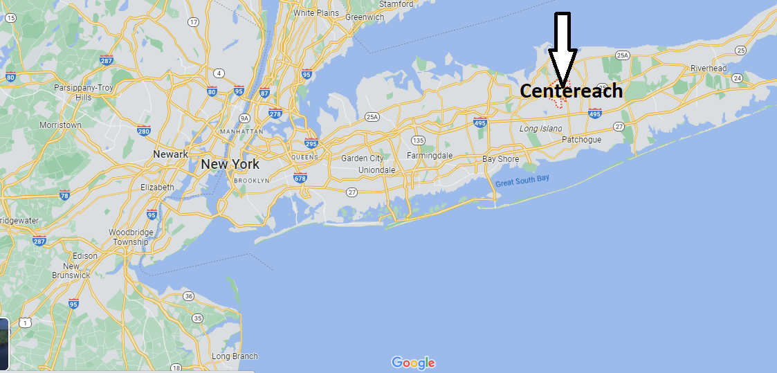 Where is Centereach New York