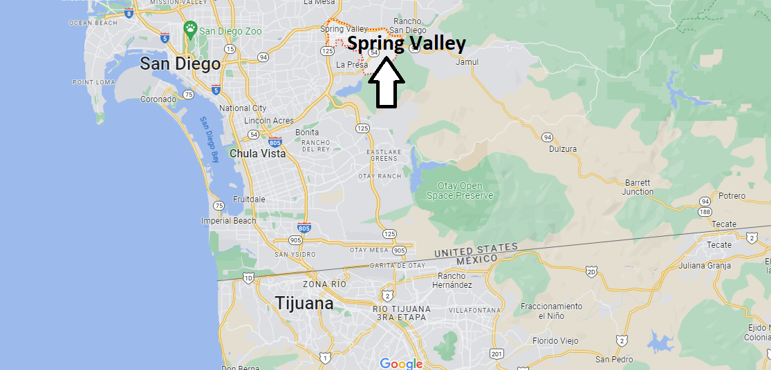 Where is Spring Valley California