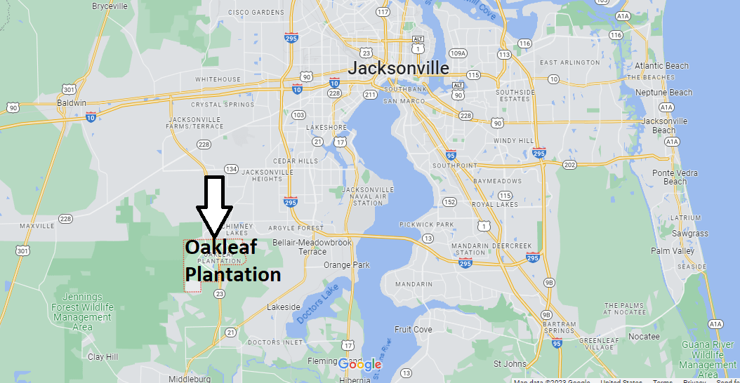 Where is Oakleaf Plantation Florida