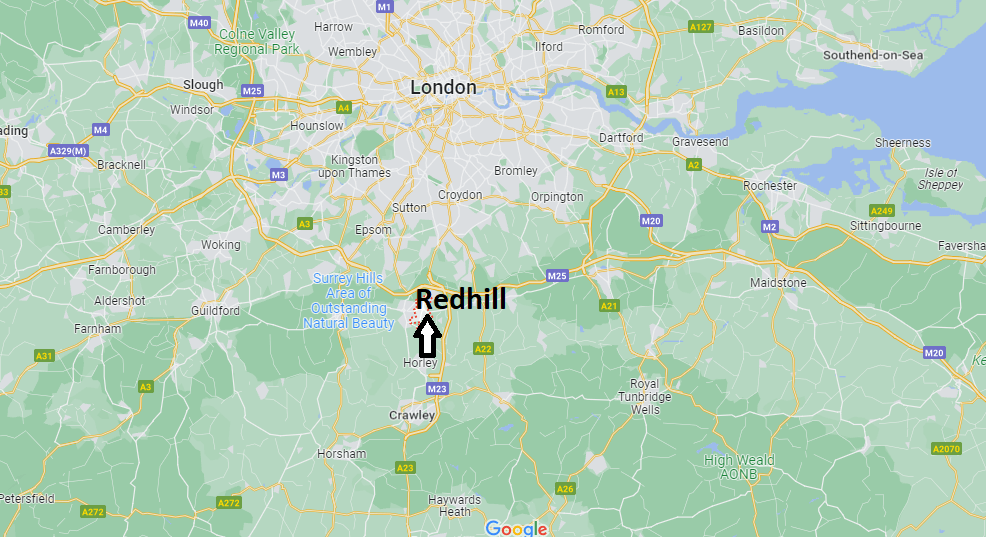 Where is Redhill, Surrey