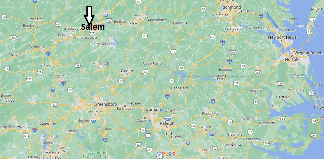Where is Salem Virginia
