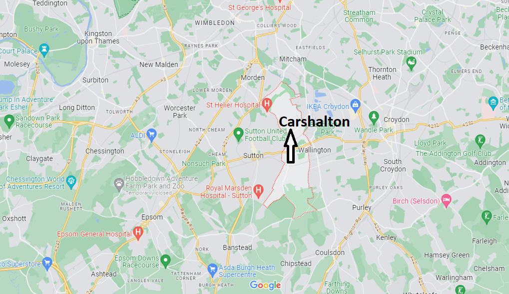 Carshalton Map