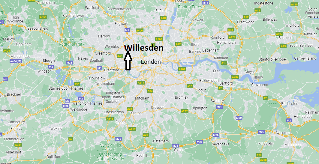 Where is Willesden in London
