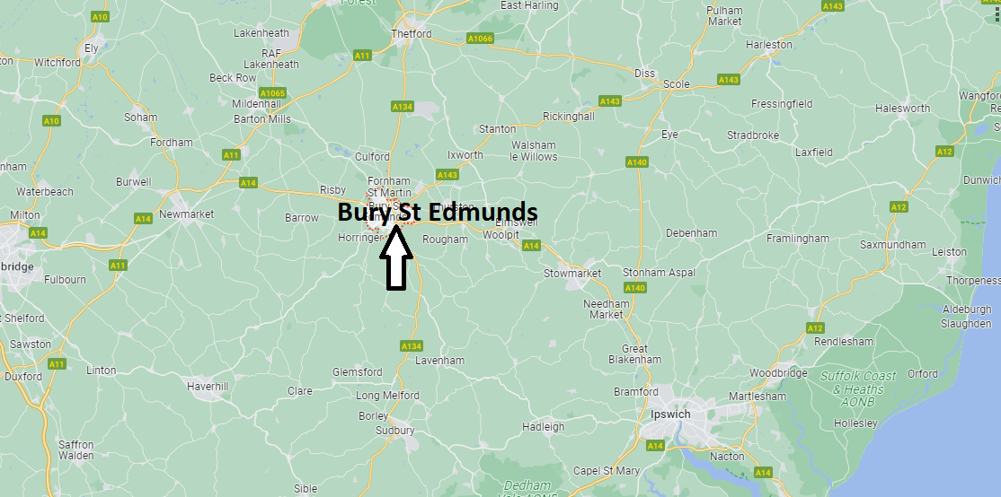 What county is Bury St Edmunds in UK