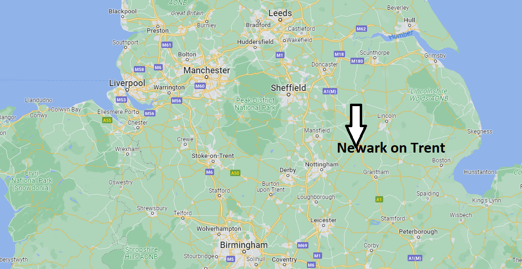 Where is Newark on Trent Located
