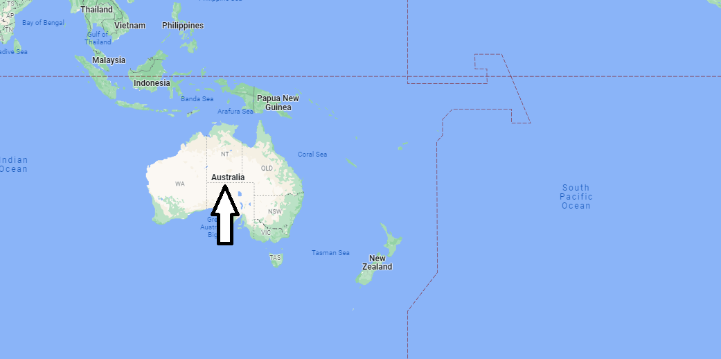 What continent is Australia in