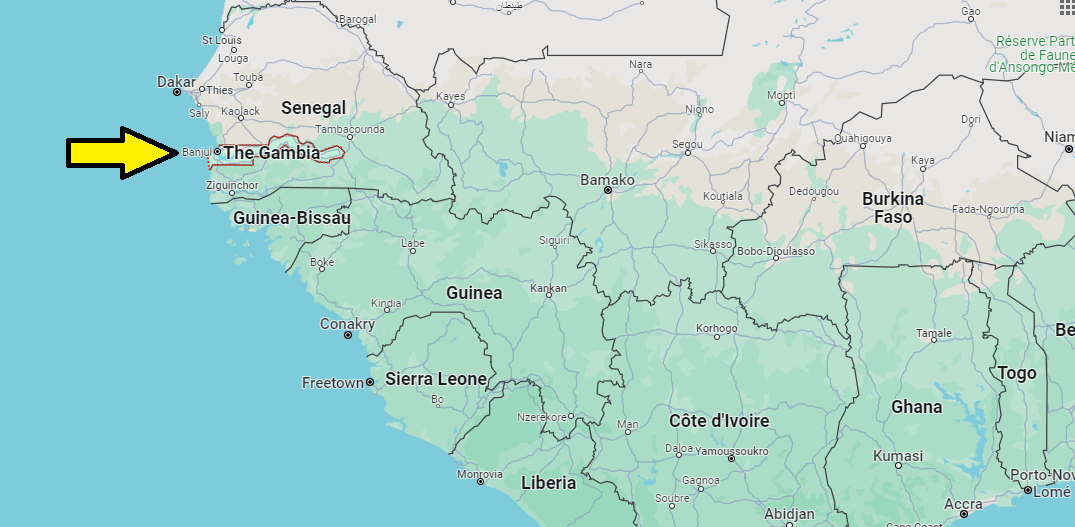 What Continent is Gambia in