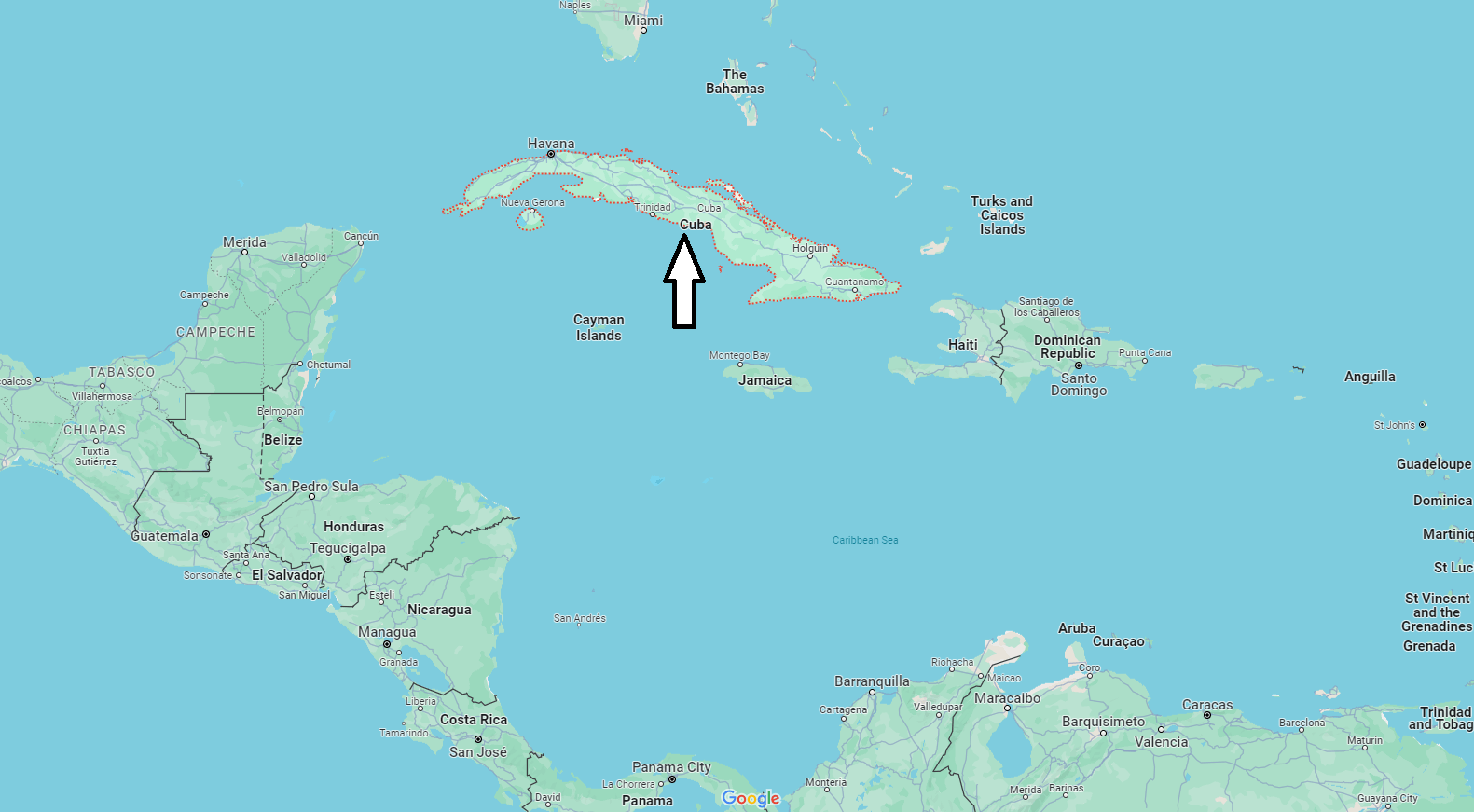 Is Cuba part of South or North America