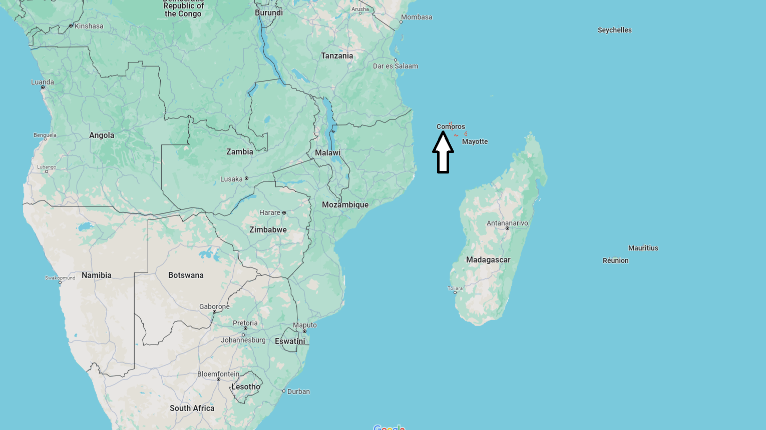 What Continent is Comoros in