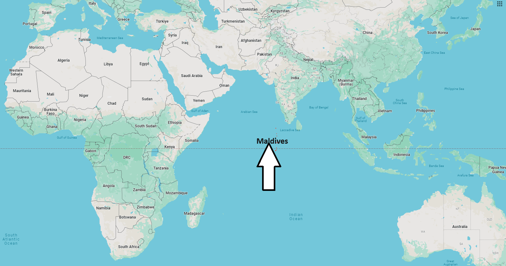 What Continent is Maldives in