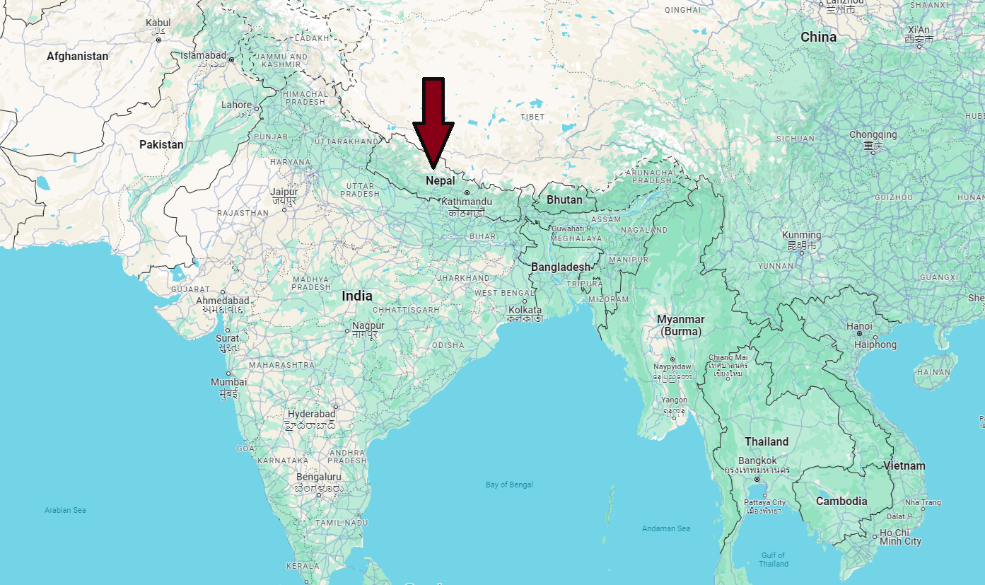 Is Nepal part of India or China