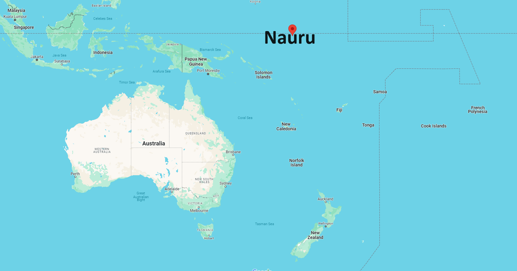 What Continent is Nauru in