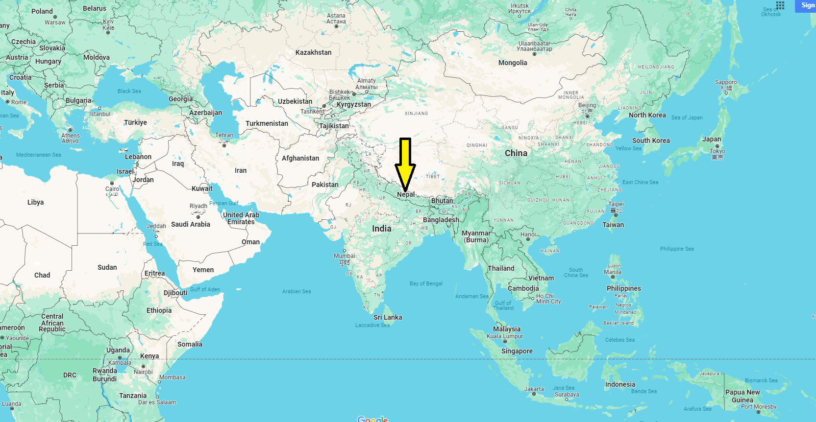 What Continent is Nepal in