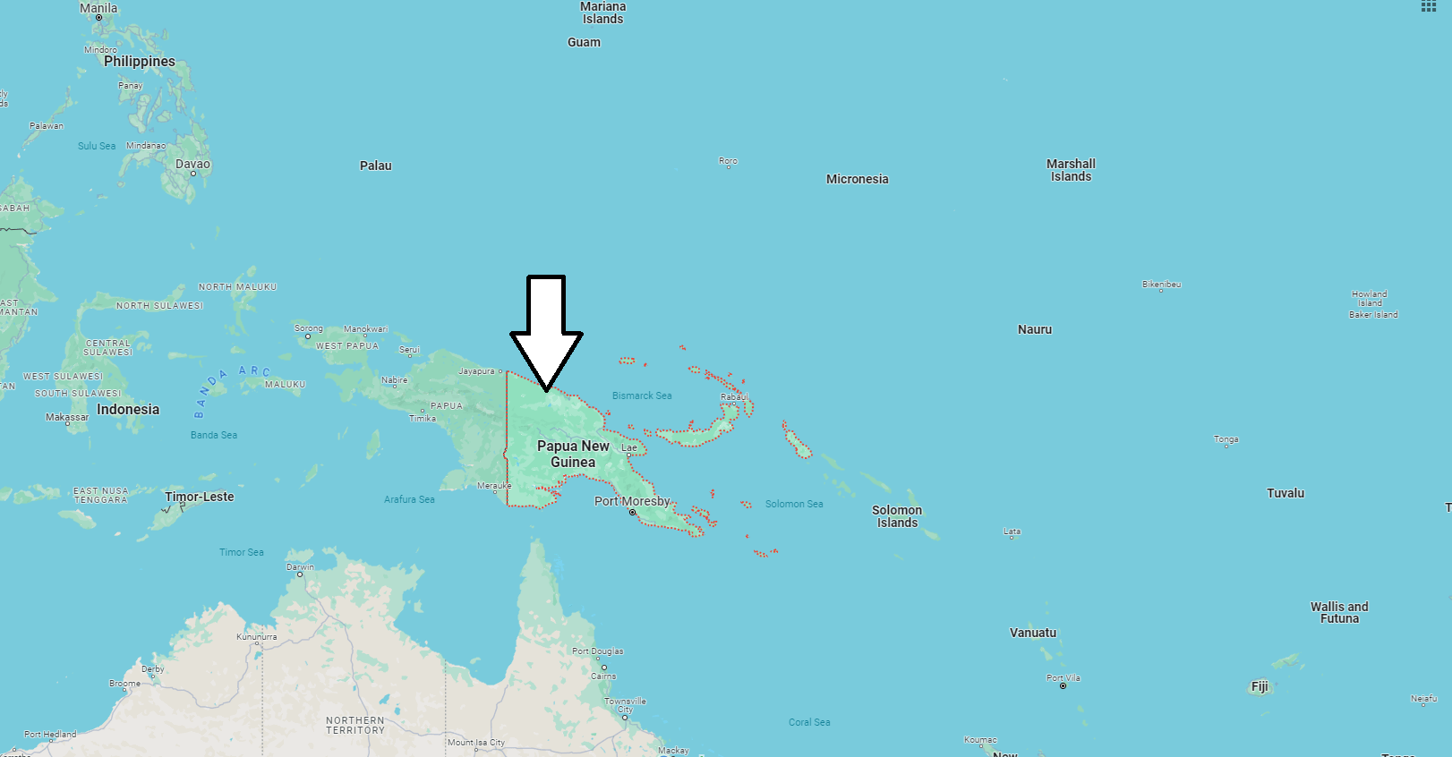 Is Papua New Guinea in Asia or Africa