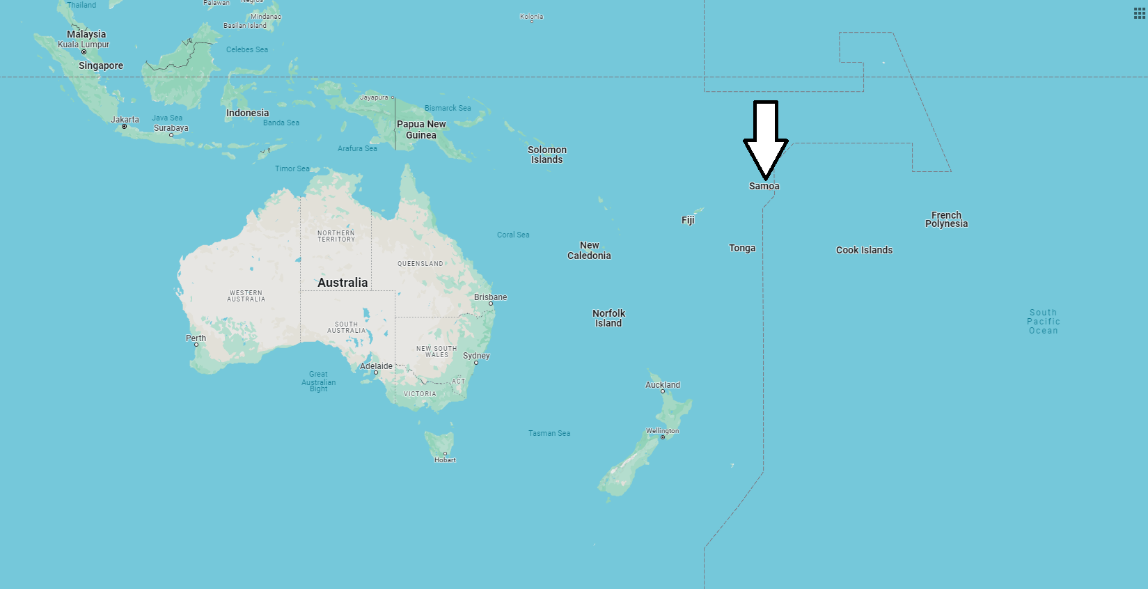 What Continent is Samoa in