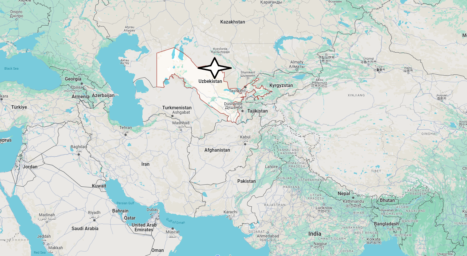 What Continent is Uzbekistan in