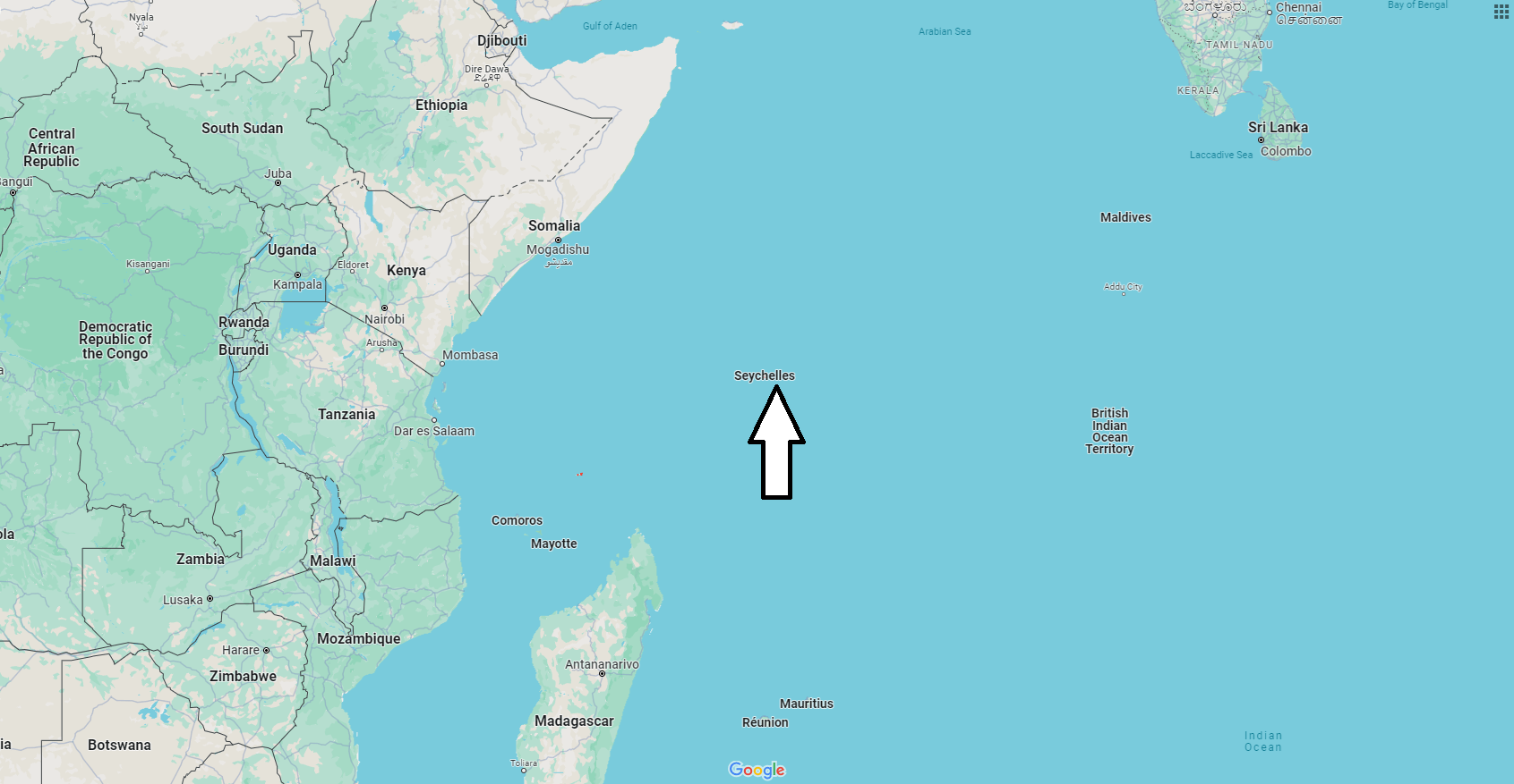 Is Seychelles part of Africa or Asia