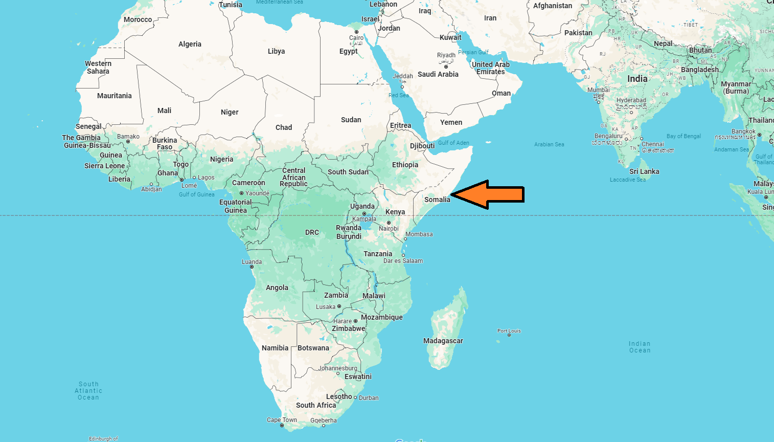 What Continent is Somalia in