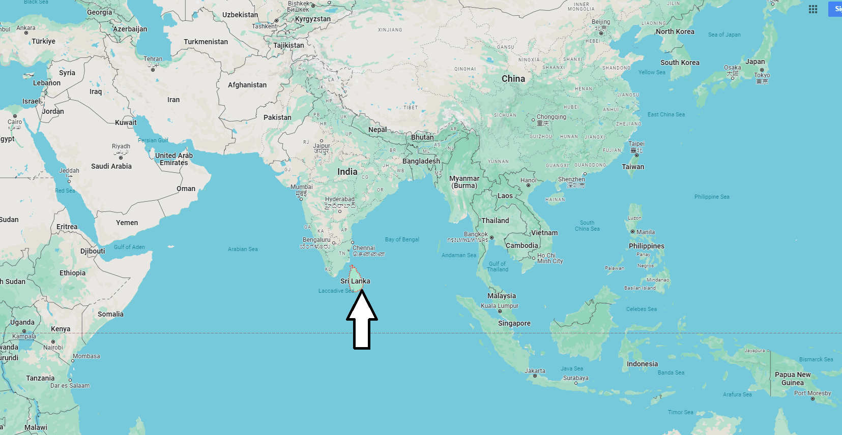 What Continent is Sri Lanka in