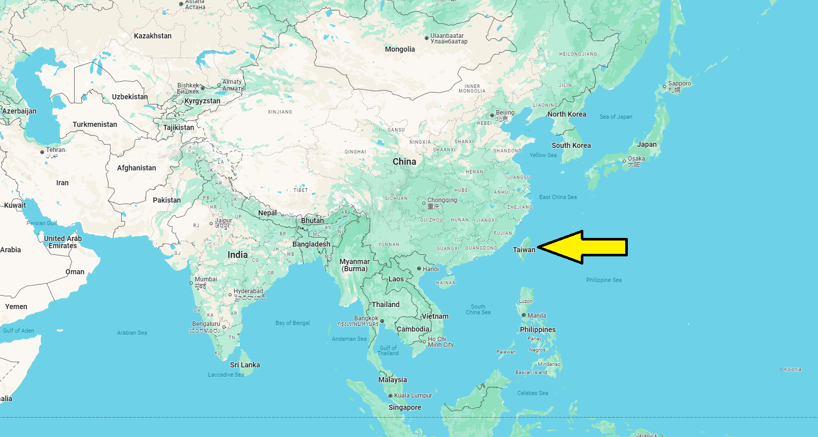 What Continent is Taiwan in