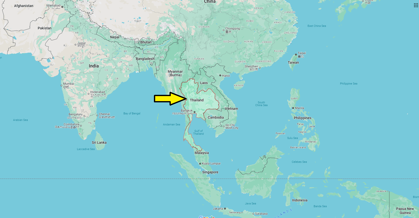 What Continent is Thailand in