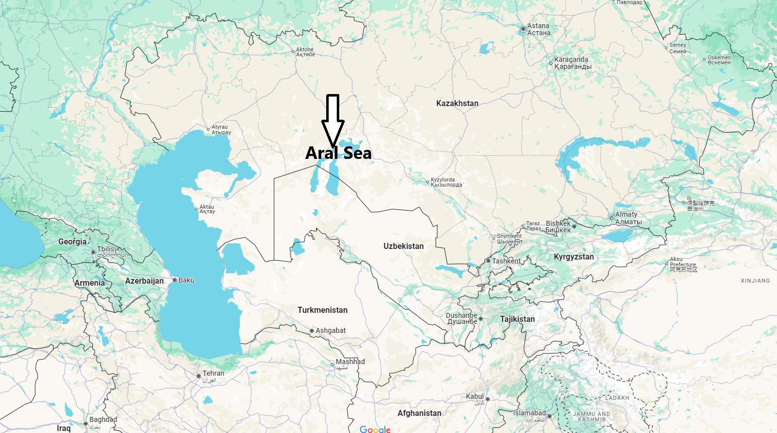 Where is Aral Sea