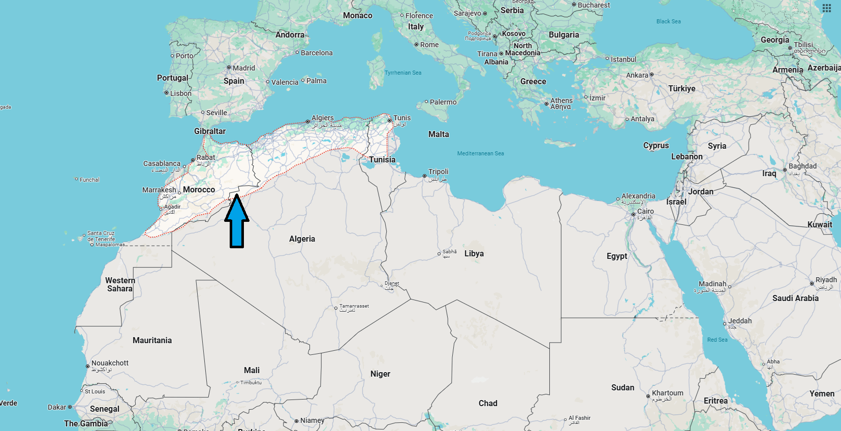 Where is Atlas Mountains