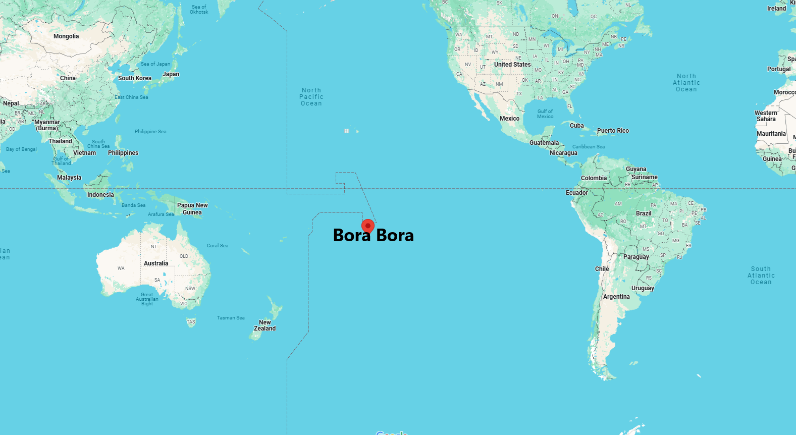 How do I get to Bora Bora from the US