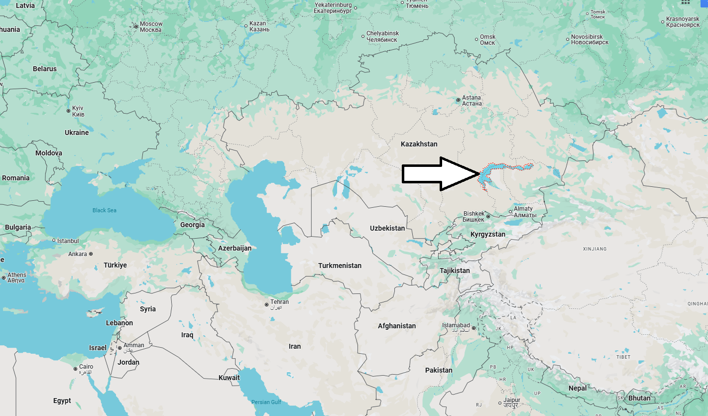 Where is Balkhash lake located