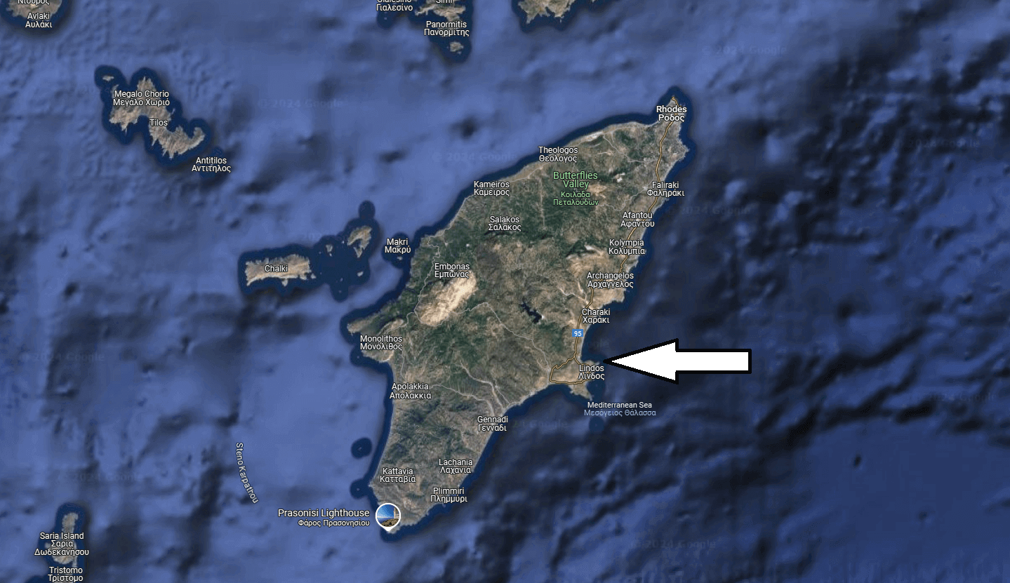 Where is Village of Lindos?