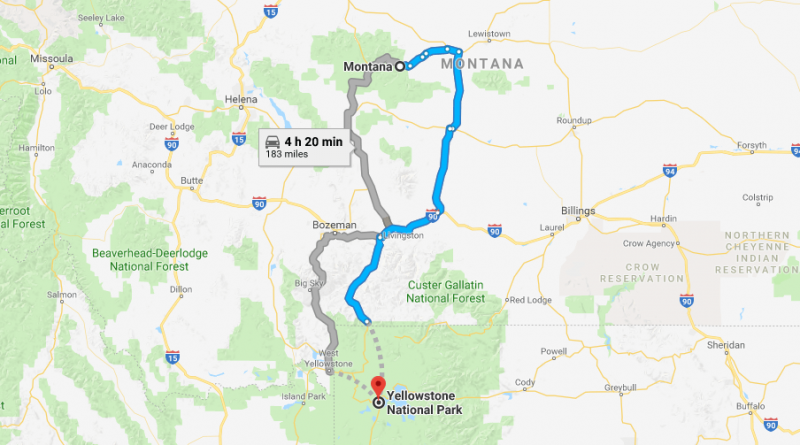 Where Is Yellowstone National Park Located On A Map What State