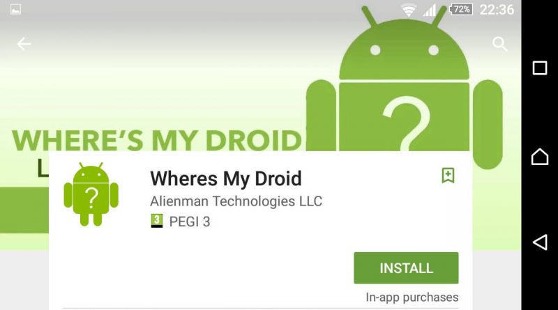 Where is my droid
