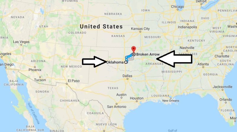 Where is Broken Arrow Oklahoma Located Map? What County is Broken Arrow?