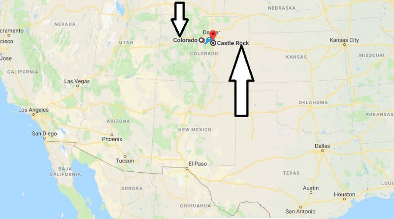 Where is Castle Rock Colorado Located Map? What County is Castle Rock?