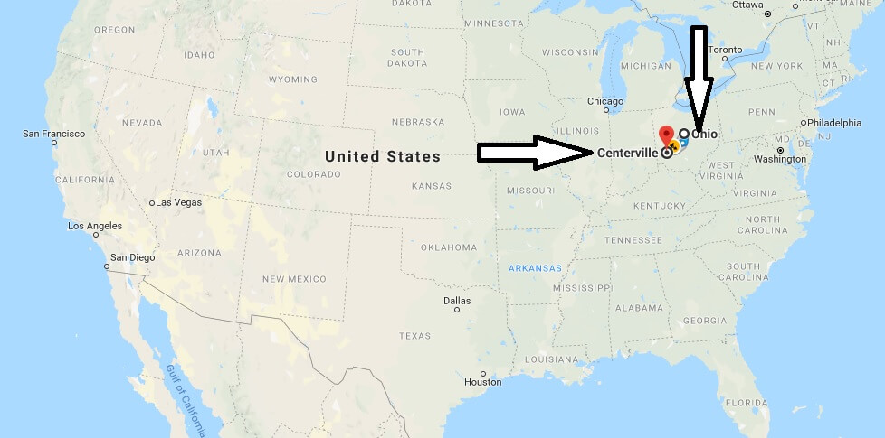 Where is Centerville Ohio Located Map - What County is Cedar Park.