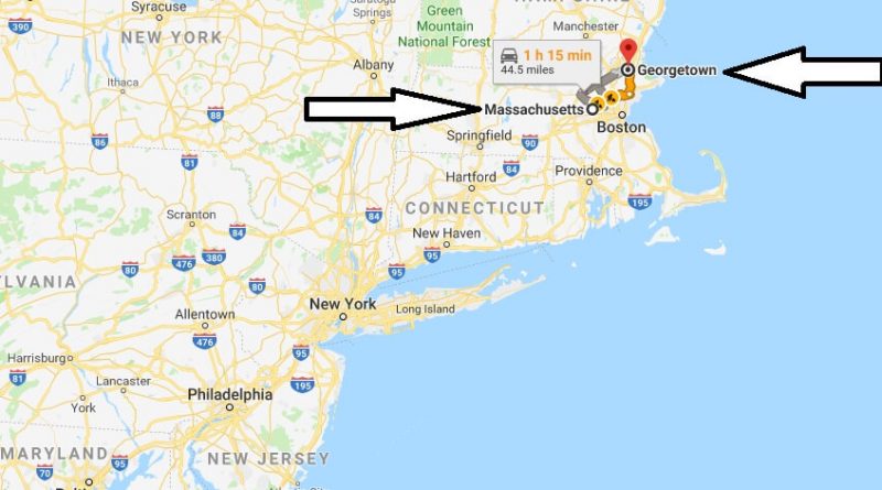 Where Is Georgetown Massachusetts Ma Located Map What County Is