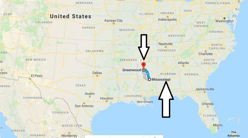 Where is Greenwood Mississippi (MS) Located Map? What County is Greenwood?