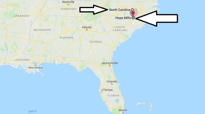 Where is Hope Mills North Carolina (NC) Located Map? What County is Hope Mills?