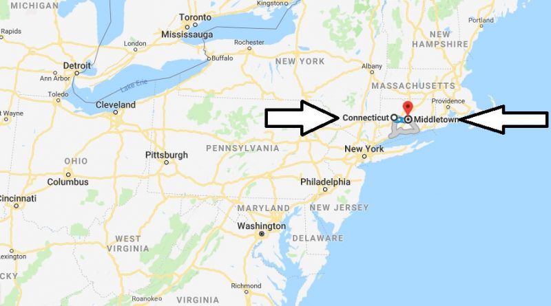 Where is Middletown Connecticut (CT) Located Map? What County is Middletown?