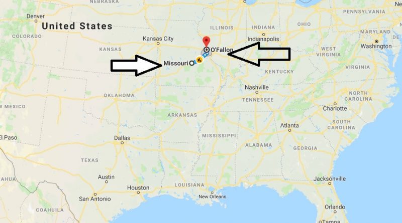 Where is O'Fallon Missouri (MO), Located Map? What County is O'Fallon?