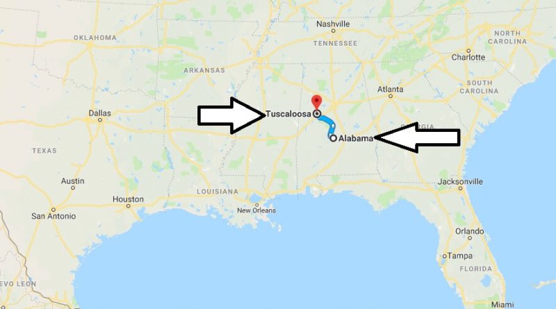 Where is Tuscaloosa Alabama (AL), Located Map? What County is Tuscaloosa?