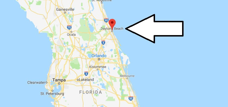 Where is Daytona Beach? What Country is Daytona Beach in? Daytona Beach Map