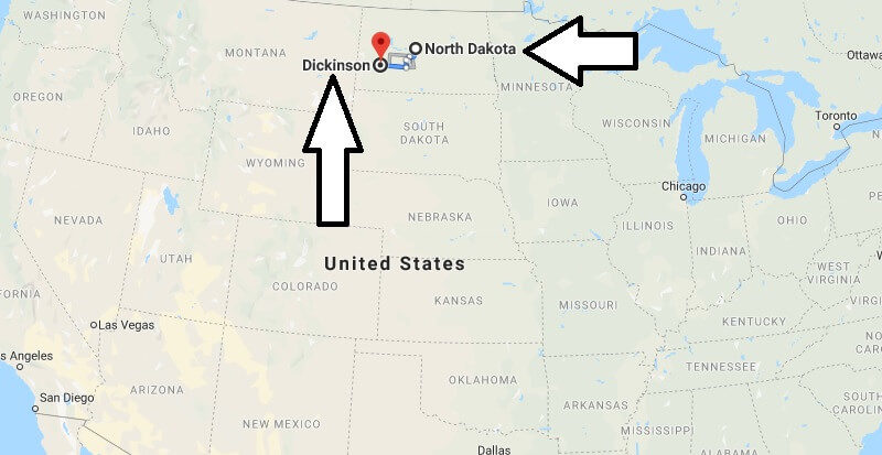 Where is Dickinson? What Country is Dickinson in? Dickinson Map