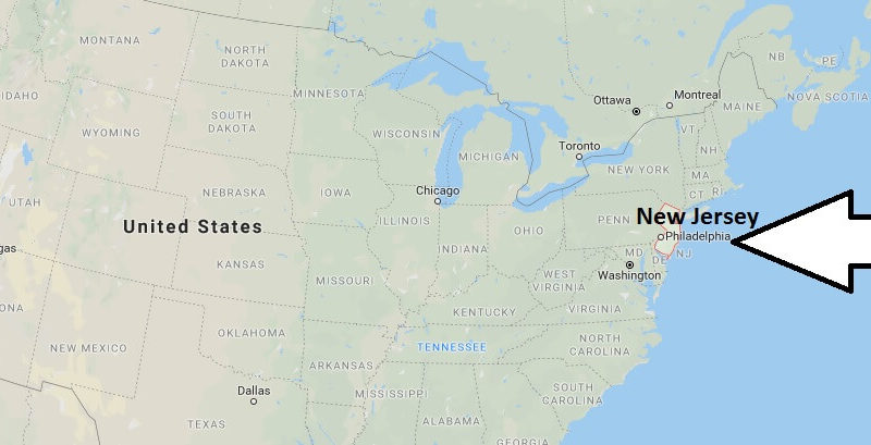 Where is New Jersey? What Country is New Jersey in? New Jersey Map