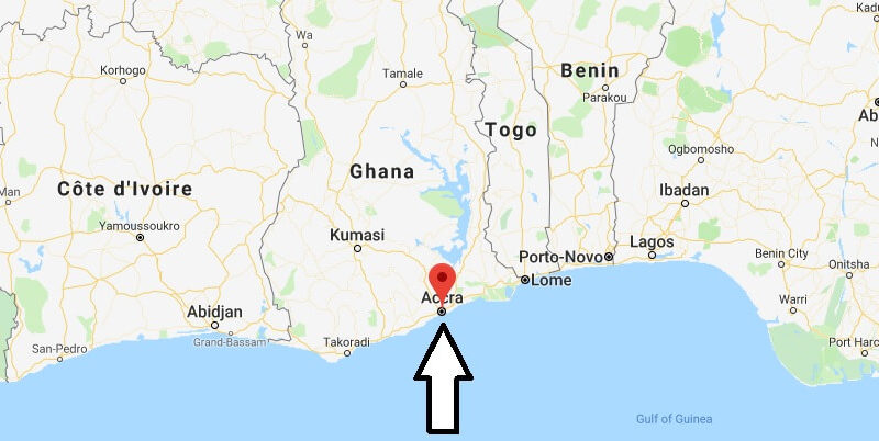 Where is Accra? What Country is Accra in? Accra Map Located