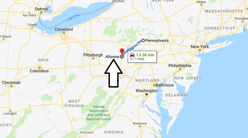 Where Is Altoona Pennsylvania What County Is Altoona Altoona